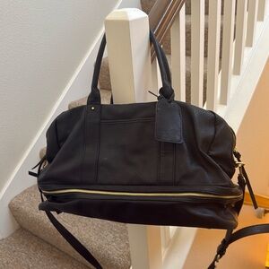 x Mason Weekend Bag from Sole Society - Black Faux Leather